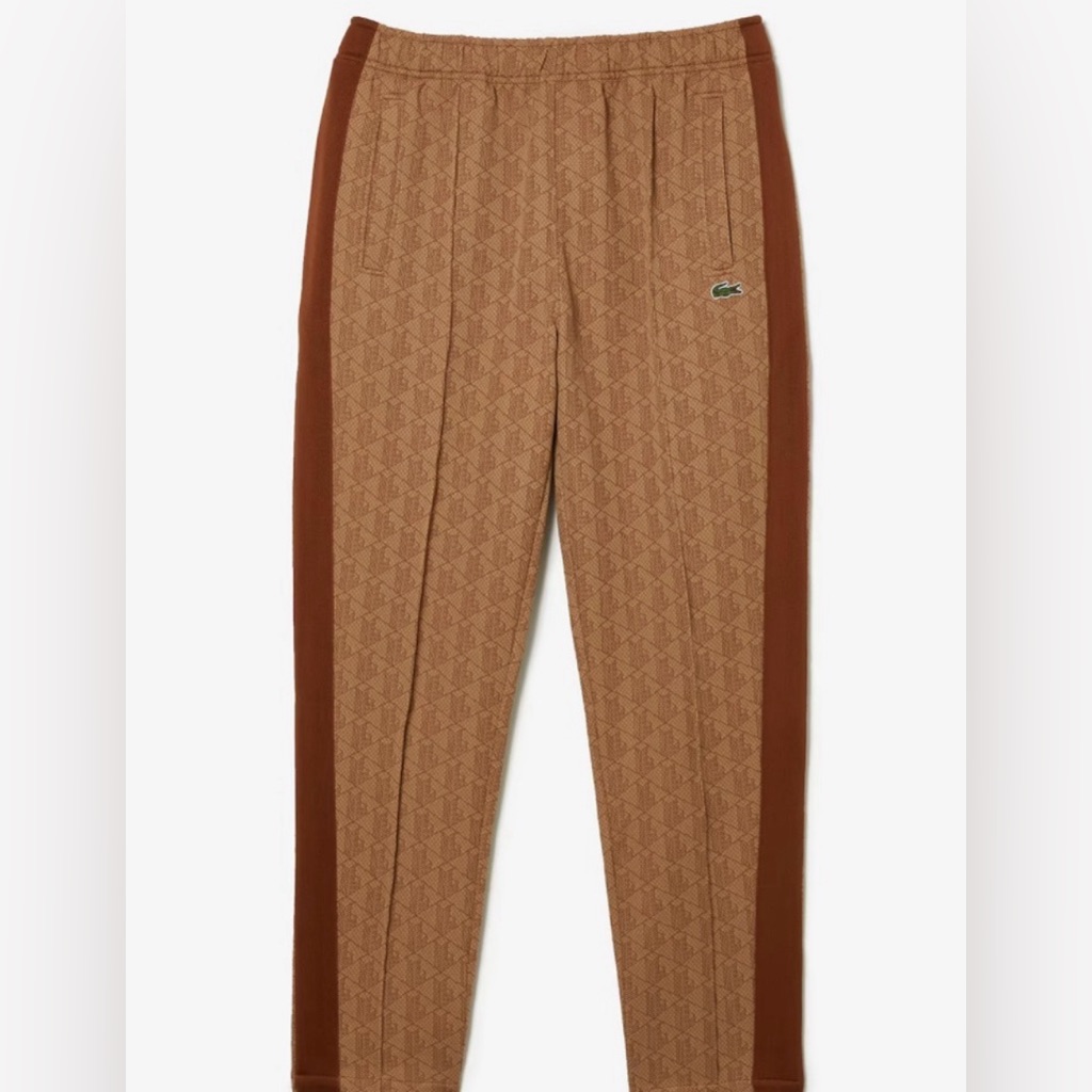 Lacoste Unisex Lacoste Monogram Beige Brown